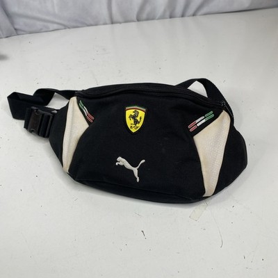 PUMA Ferrari Fannypack Fanny Pack Race Waist Bag Zip Logo Black