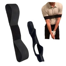 Golf Swing Band & Grip Trainer - Golf Arm Band Training Aid Set for Perfect 