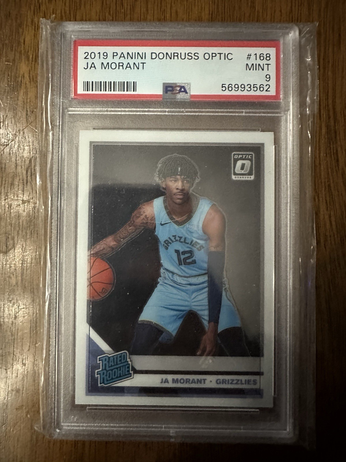 2019-20 Panini Donruss Optic - Rated Rookie Ja Morant #168 (RC) PSA 9 !