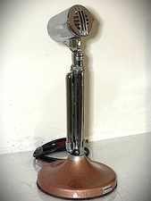 Vintage 1950's Rare Chromed DuKane 7C40 Dynamic Microphone, restored, working 