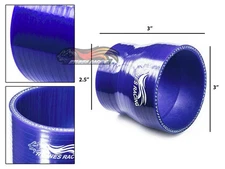 3" To 2.5" Silicone Hose/Intake/Intercooler Pipe Coupler BLUE For Volkswagen