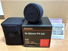 SIGMA 10-20 F4-5.6 EX DC HSM Accessories With Box