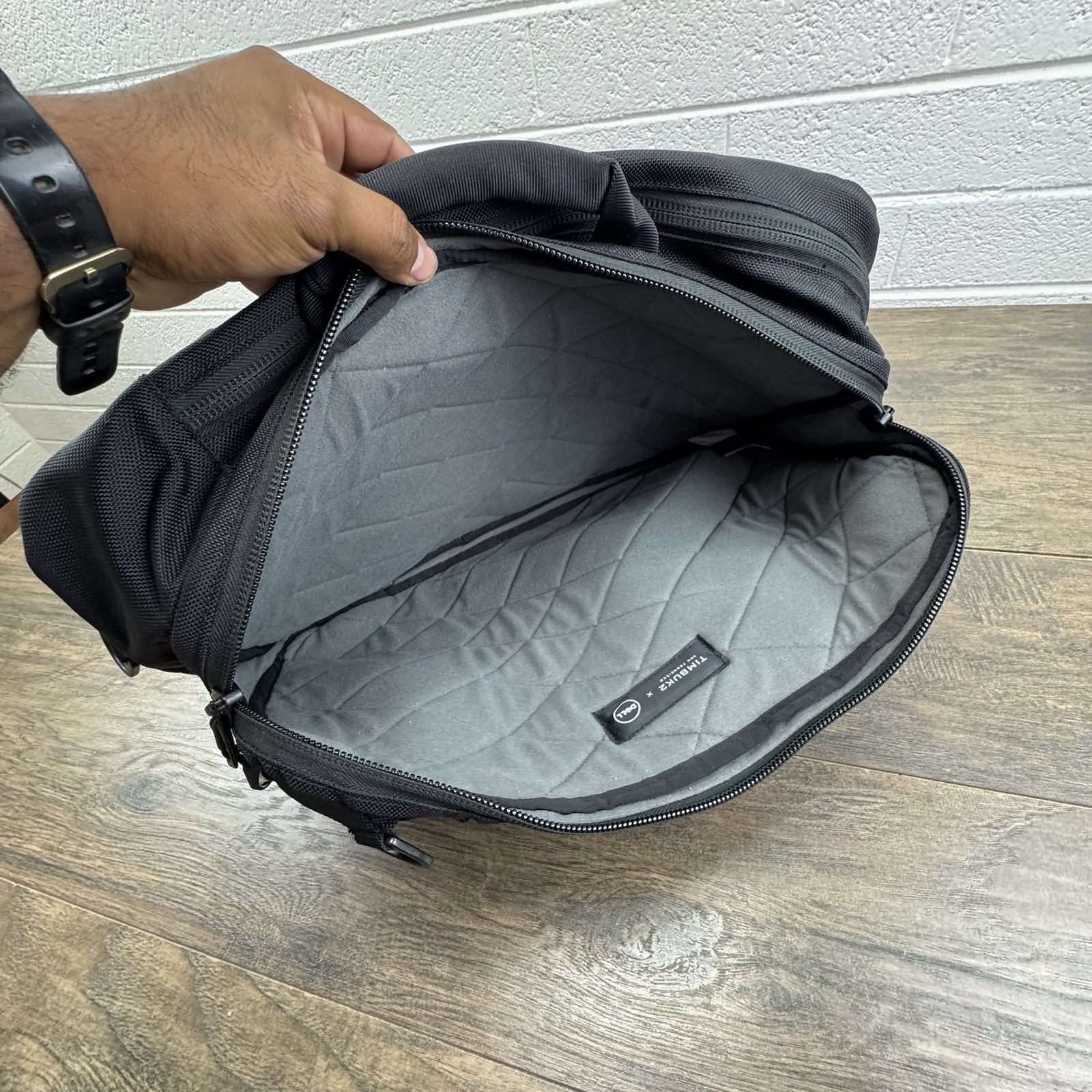 Timbuk2 x Dell Messenger Backpack Convertible 3 In 1 Black Canvas Laptop Bag