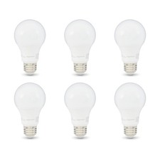 Amazon Basics A19 LED Light Bulbs, 60 Watt 6 Count Pack of 1 , Soft White