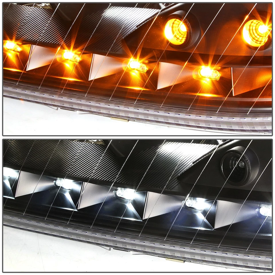 [LED DRL]PARA MERCEDES CLASE S W220 2000-2006 CARCASA NEGRO FARO PROYECTOR Foto 3 de 4