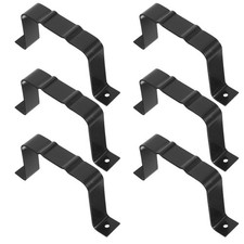 6Pcs Aluminum Alloy Rainwater Downspout Bracket Reusable Gutter Connector