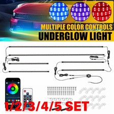 Rgb Led Strip Under Tube Underglow Underbody Neon Light Kit App 6 In 1 1-5set