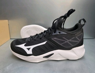Mizuno Wave Dimension Volleyball Shoes Womens Size 9.5 Black White No Lid New