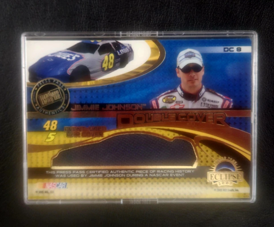 2005 Press Pass Eclipse Double Cover TERRY LABONTE, JIMMIE JOHNSON 340/340 DC8 - Image 2 of 2