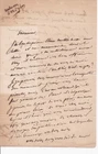 ✒ L.A.S. Émile DESCHAMPS poet Beautiful letter to Th. CARLIER sur Elim MESTSCHERSKI