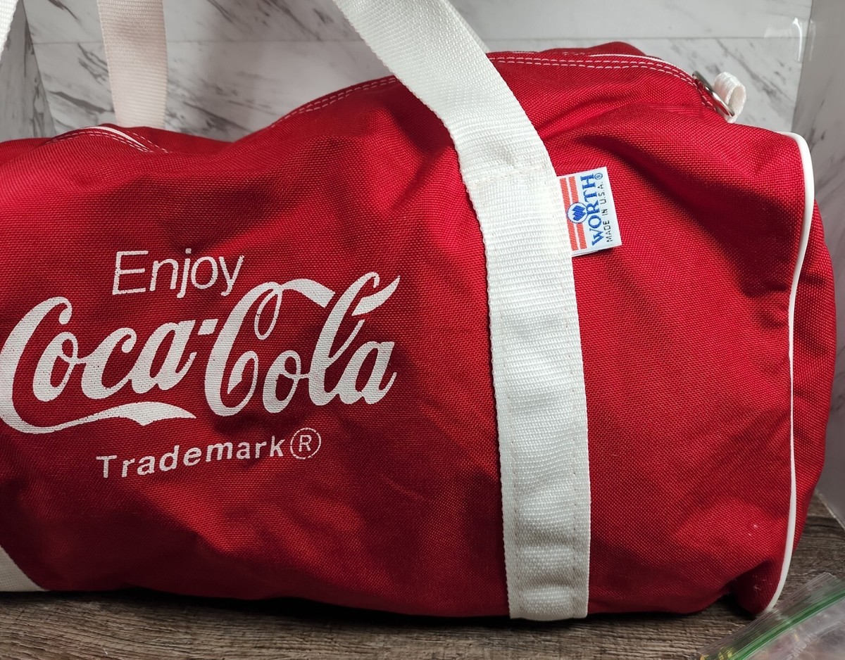☆Vintage☆ ~Enjoy Coca Cola Trademark~LargecDuffle Bag~ ☆RARE