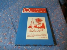 Book The Little Quiz Book Illlus by Henry R. Martin Peter Pauper Press 1956