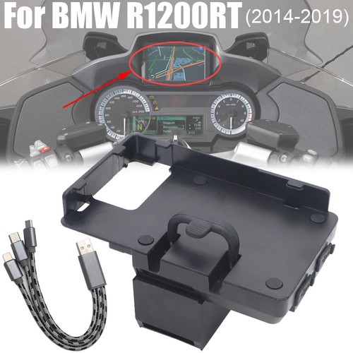 Support Téléphone Navigation GPS Moto Chargeur Pour BMW R1200RT R1250RT 14-2019 - Photo 1/12