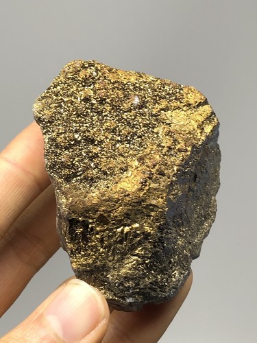 Gold Aura Quartz Druzy Cluster 4.8oz golden titanium N6 - Picture 6 of 12