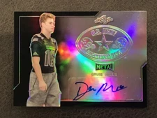 DAVIS MILLS 2017 Leaf Army All-American Metal BLACK Autograph # 4/15 AUTO