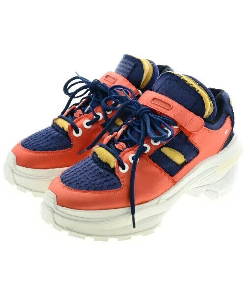 Maison Margiela スニーカー 紺xオレンジ系 2007424J0288 Maison Margiela Low cut Sneakers Shoes 41 Navy x Orange Men