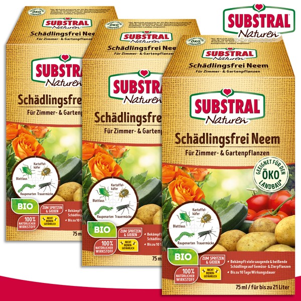 Substral Naturen 3 X 75 Ml SchäDlingsfrei Neem Bio-image
