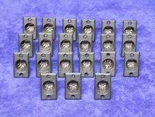 LOT OF 21 NEW SWITCHCRAFT CIRCULAR CONNECTOR MALE DMX PANEL MOUNT 5-PIN BLACK