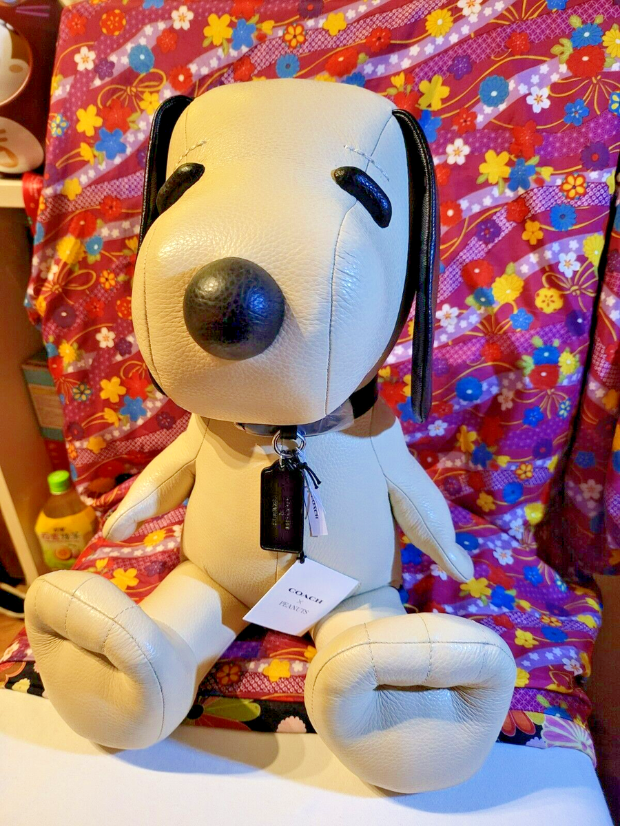 COACH x Peanuts Snoopy Collectible with Signature Canva Doll Ivory