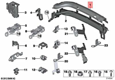 Genuine BMW Hybrid X3 X4 M 7L F01 F02 F06 F07 Cable Duct Upper Part 12527622739