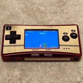 GAME BOY micro Super Mario Bros 20th Family Computer Ver with Software Excellent