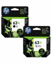 Genuine Original HP 63XL Black & Tri-Colour Ink Cartridges EXPIRED JUNE 2023