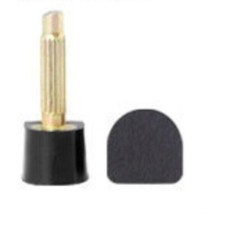 8Pairs TPU High Heel Tips 2.4mm Pin, 8x8mm U-Shape Shoe Repair Caps, Black