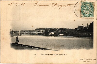 Old postcard Creil Pont de Fer (1185852)