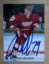Jason Williams Signed 2003-04 ITG Heroes Action Hockey Card #299 Auto Red Wings