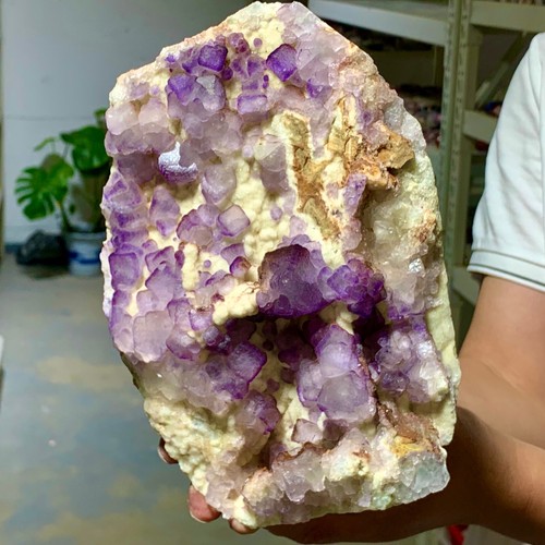 5.94LB Natural fluorite Purple cubic mineral crystal sample - Picture 5 of 19