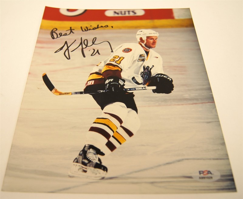 Signed TOM TILLEY Chicago Wolves 8x10 Photo PSA/DNA COA AUTO