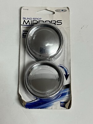 Adjustable Blind Spot Mirror #71172 Custom Accessories Chrome 2'' Round Pack of 2