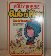 Holly Hobbie Rub n' Play Magic Transfer Set - New