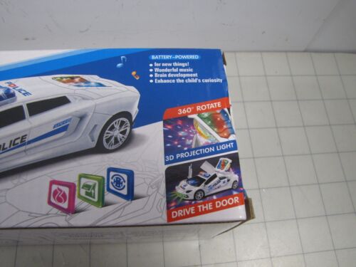 Deform Police Car 3D Projection Light Music 360° Rotation Ages 3+ NEW - Picture 4 of 6