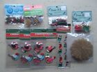 Mixed Lot 9 Christmas Embellishments Stickers Gemstones Buttons Diecuts New