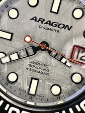 Aragon Divemaster II Limited Edition Meteorite Dial Swiss Automatic Dive Watch