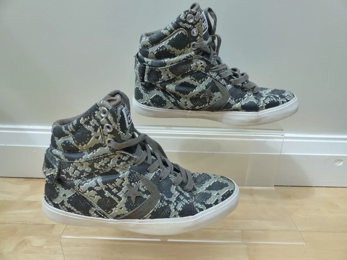 Snake print high top best sale sneakers