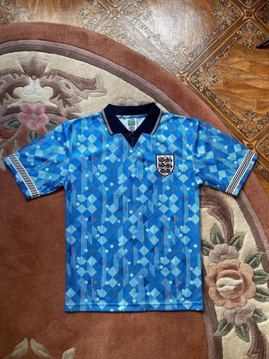 Score Draw England 1990 Third Football Shirt Soccer Jersey