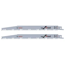 Bosch 2 x Reciprocating Saw Blades HCS S1131L Top for Wood for Acoustic Panels