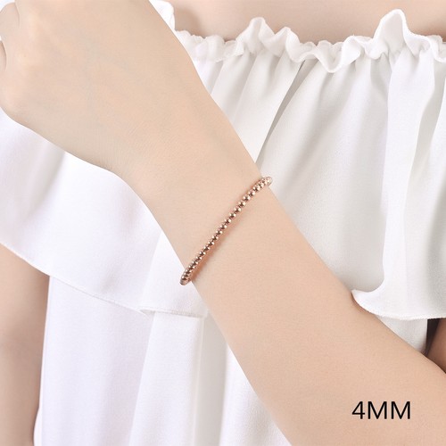 Wholesale 925 Silver Filled Womens 4mm Ball Beads Chain Bracelet Bangle Stunning - Picture 6 of 15