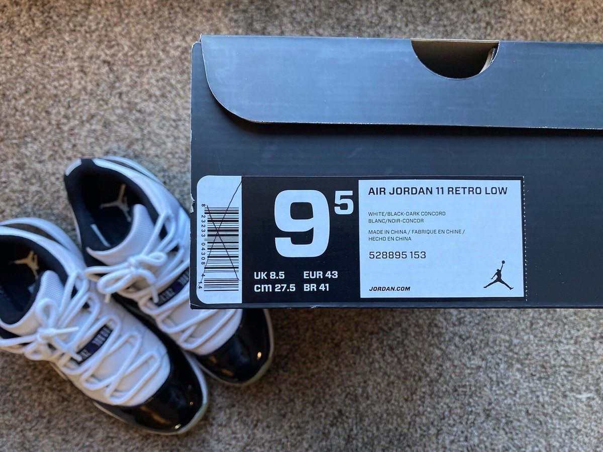 Size 9.5 Nike Jordan 11 “concord low” VNDS CLEAN MUST SEE