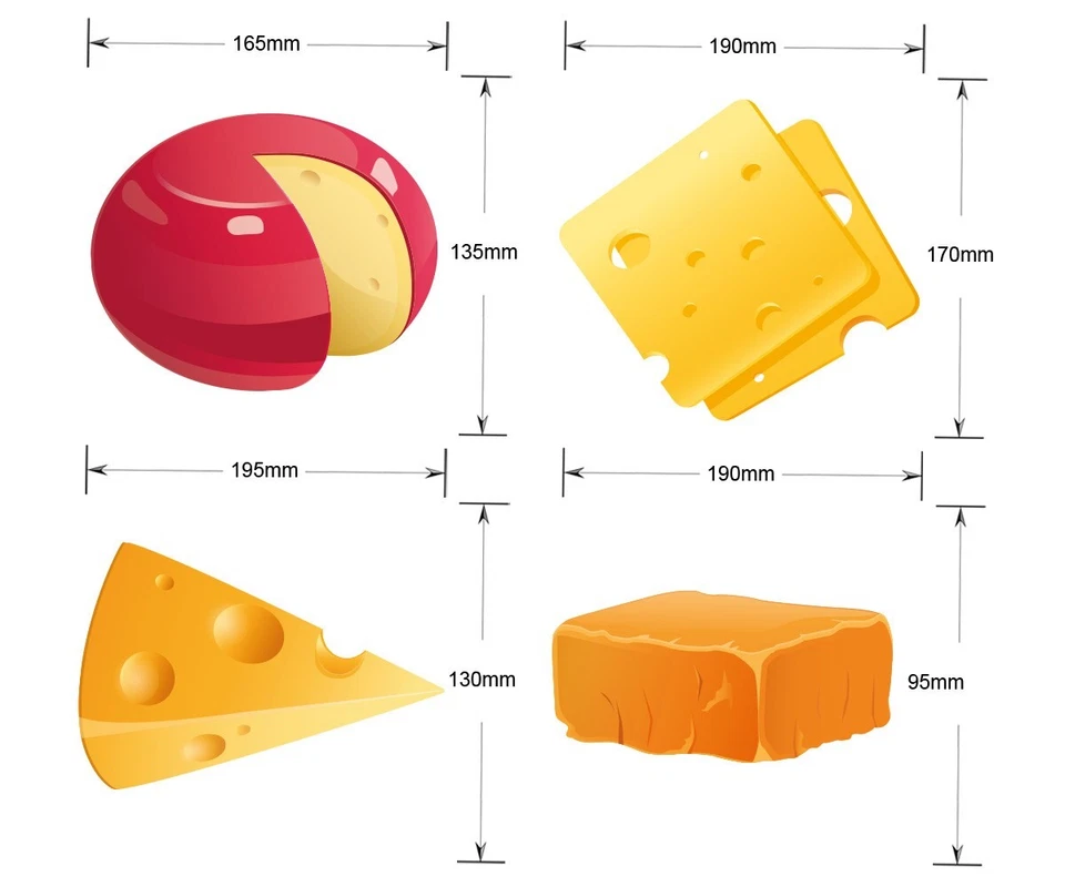 Cheese Bunting Decorations Party Birthday Weddings Restaurant Events 12pc 2.5M - Image 3 of 4