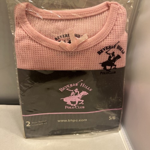 Girls Thermal Underwear Set Size 5/6 Pink 2-Piece - Picture 3 of 14