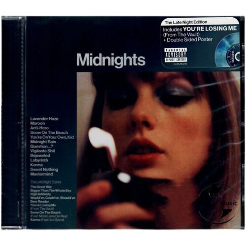 New Taylor Swift Midnights CD Deluxe Edition The Late Night Edition - Picture 2 of 3