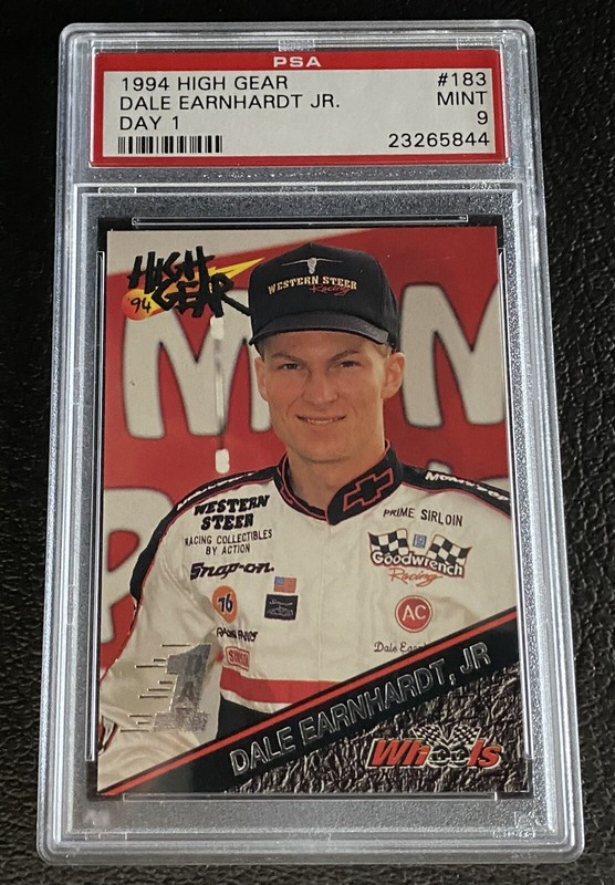 PSA 9 Dale Earnhardt Jr. 1994 Wheels High Gear Day 1 #183 Jr Mint Rookie Card