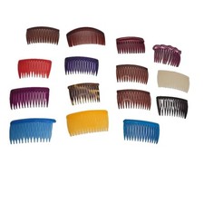 Lot 14 Colorful Hair Combs Goody Made In France Willhold Plastic Acrylic Vtg