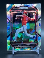 2023 Panini Prizm Cracked Ice #61 JAKE MADDEN Los Angeles Angels RC