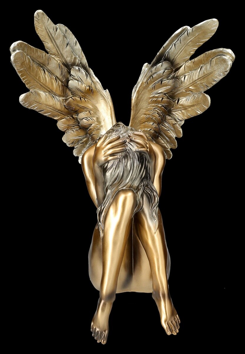 Engelfigur als Kantenhocker - Angel of Sadness - Fantasy Mythologie Dekofigur