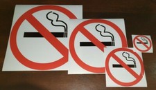 NO SMOKING STICKER SIGN  Choose your size  Adhesive Vinyl MADE IN USA