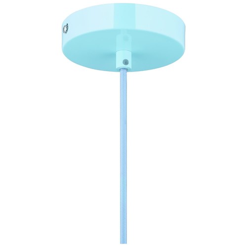 Zed 10 Pendant Light, E26, 60W, 4' Adjustable Length Cord, Baby Blue Finish - Picture 3 of 3